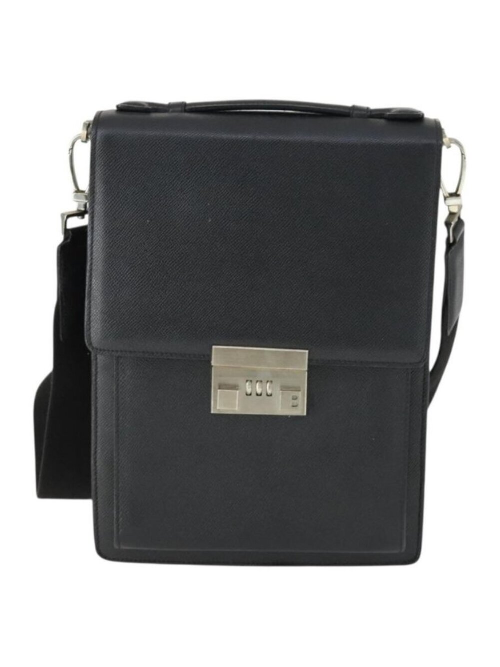 Authentic BALLY Shoulder Bag Leather Black - Picture 9 of 16